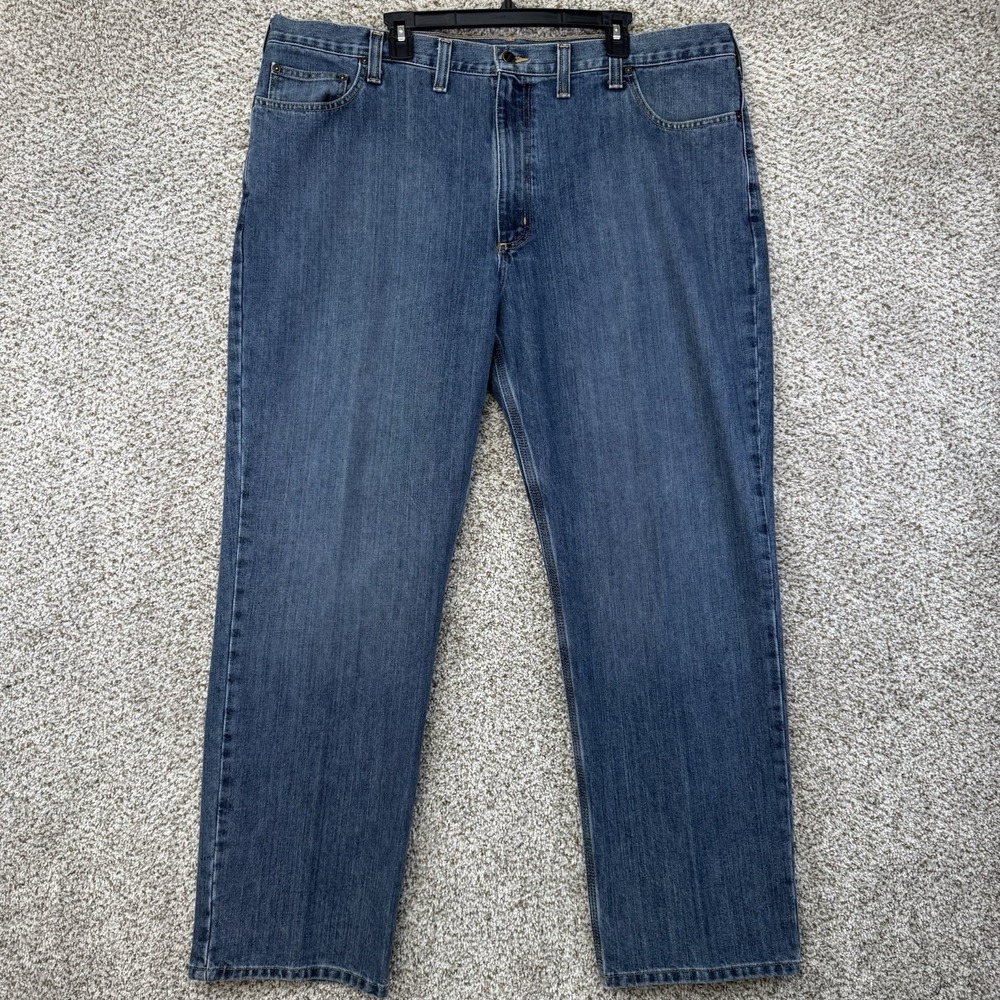Carhartt Jeans Men's Size 44x32 Relaxed Fit Blue Medium Wash 101483 -980 Cotton